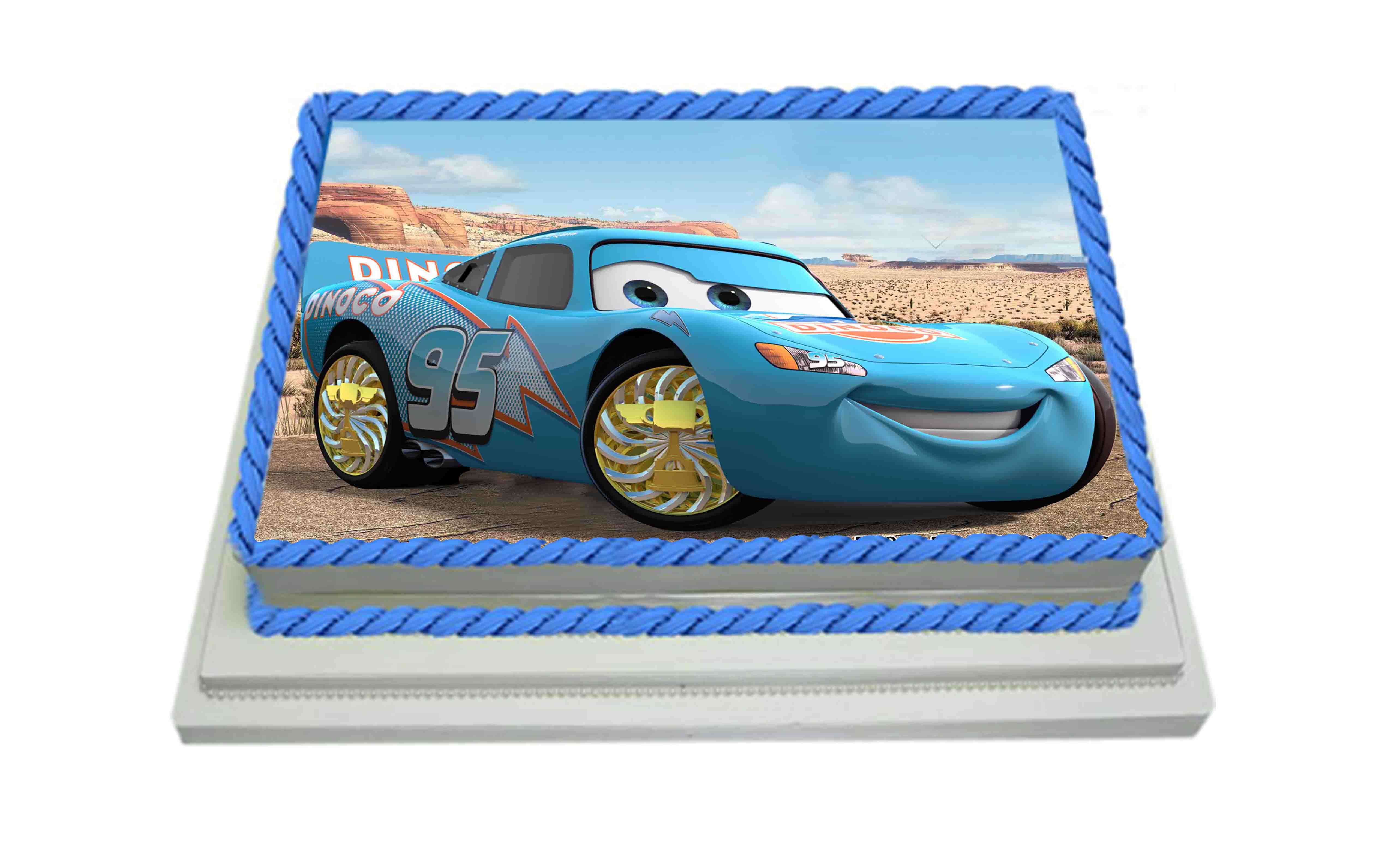 Disney's Cars Personalized Edible Print Premium Cake Toppers Frosting –  Edible Toppers & More